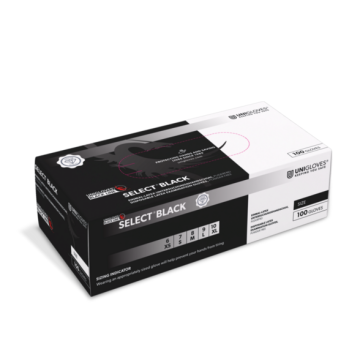 Unigloves Select Black, unsteril, puderfrei 100 Stk.