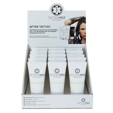 TattooMed®  Cleansing Gel 15 x 100 ml - Tischaufsteller